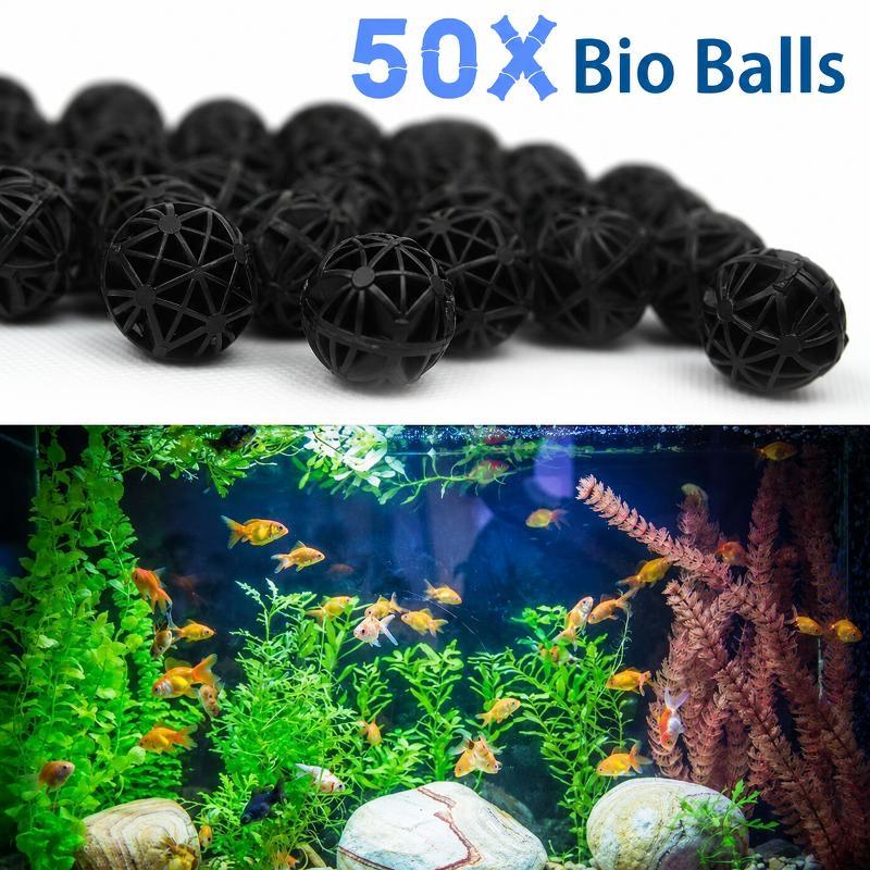 Aquarium Fish Store - 50 قطعة من كرات الفلتر البيولوجي
