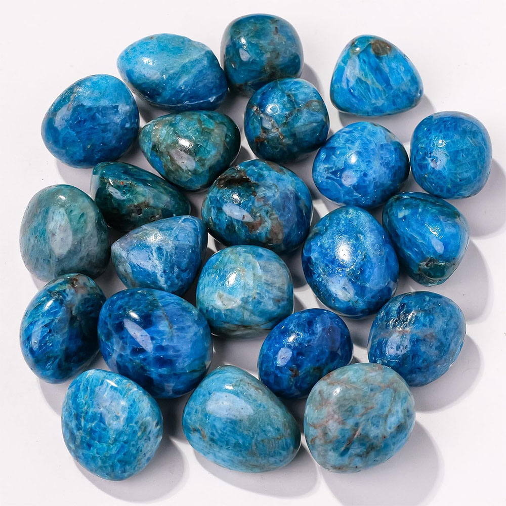 Aquarium Decoration Rock - بلورات الكوارتز الأباتيت الأزرق الطبيعي والشفاء