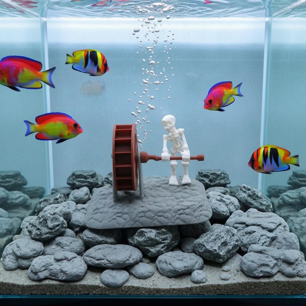 Aquarium Fish Unique - زينة هيكل عظمي لحوض السمك، ديكور