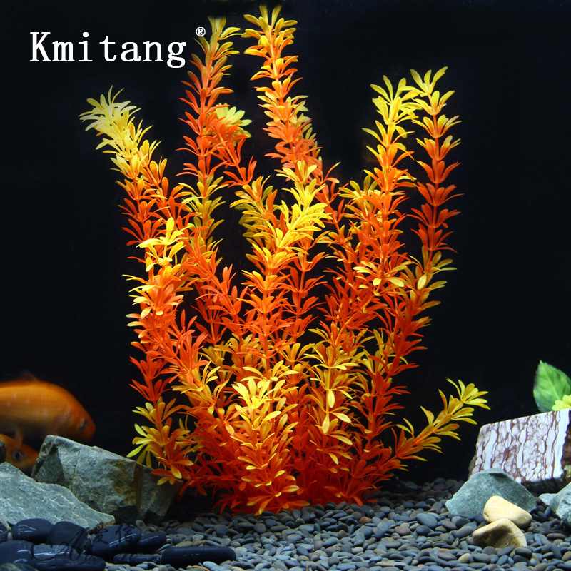 Aquarium Fish Store - نباتات استوائية اصطناعية بطول 100 سم،