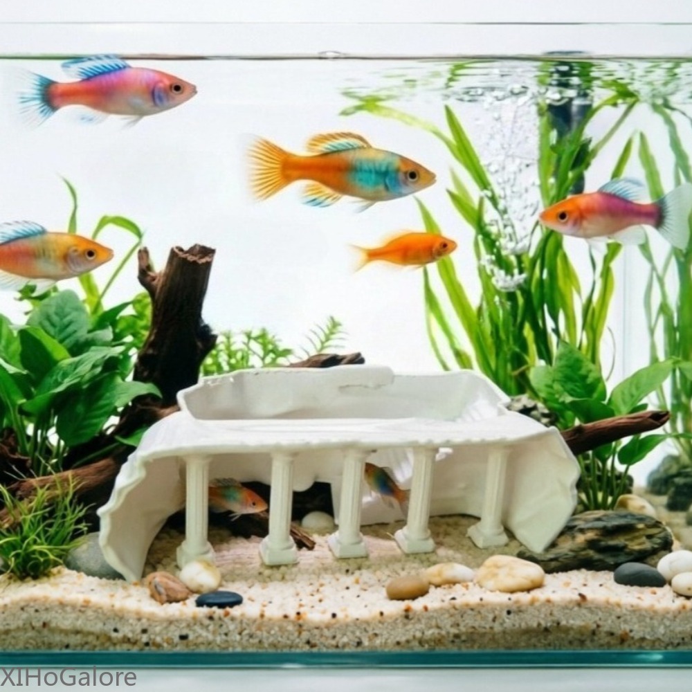 مخبأ للأسماك، زينة لحوض السمك، - مراجعة Aquarium Fish Unique وسعره