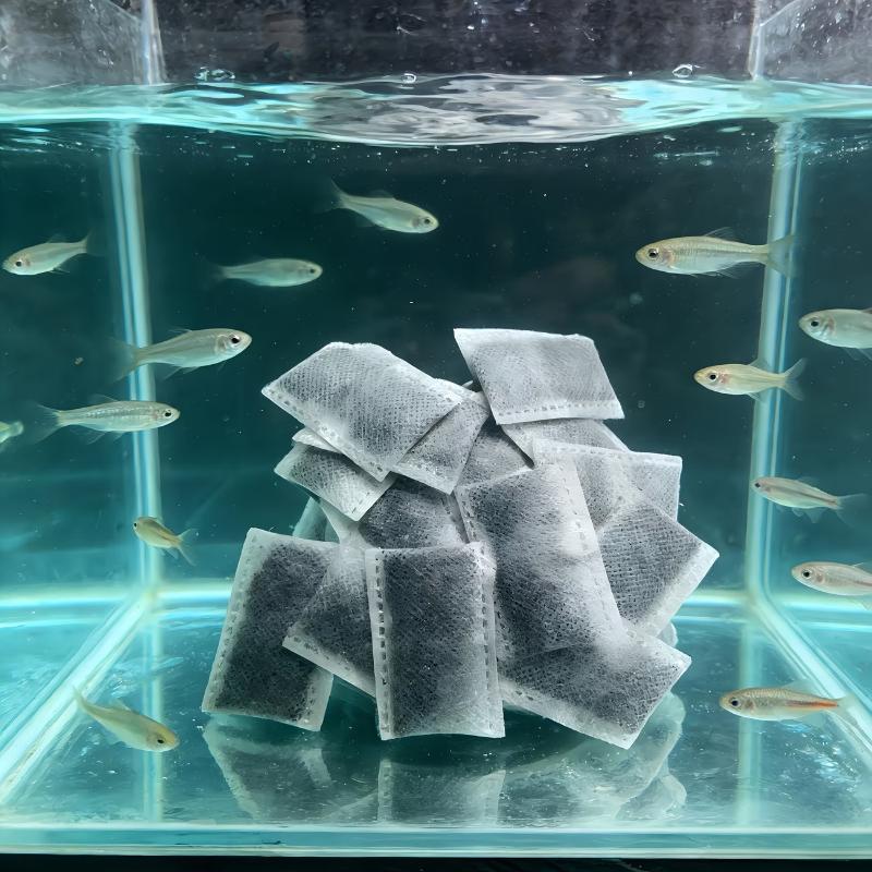 10/20/40 قطعة أكياس كربون نشط  - مراجعة Cleaner Fish Aquarium وسعره