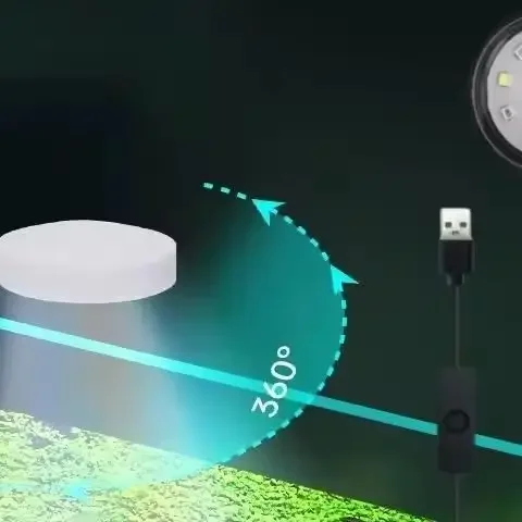ضوء حوض السمك مع محول بمشبك LE - مراجعة Aquarium Led Light وسعره
