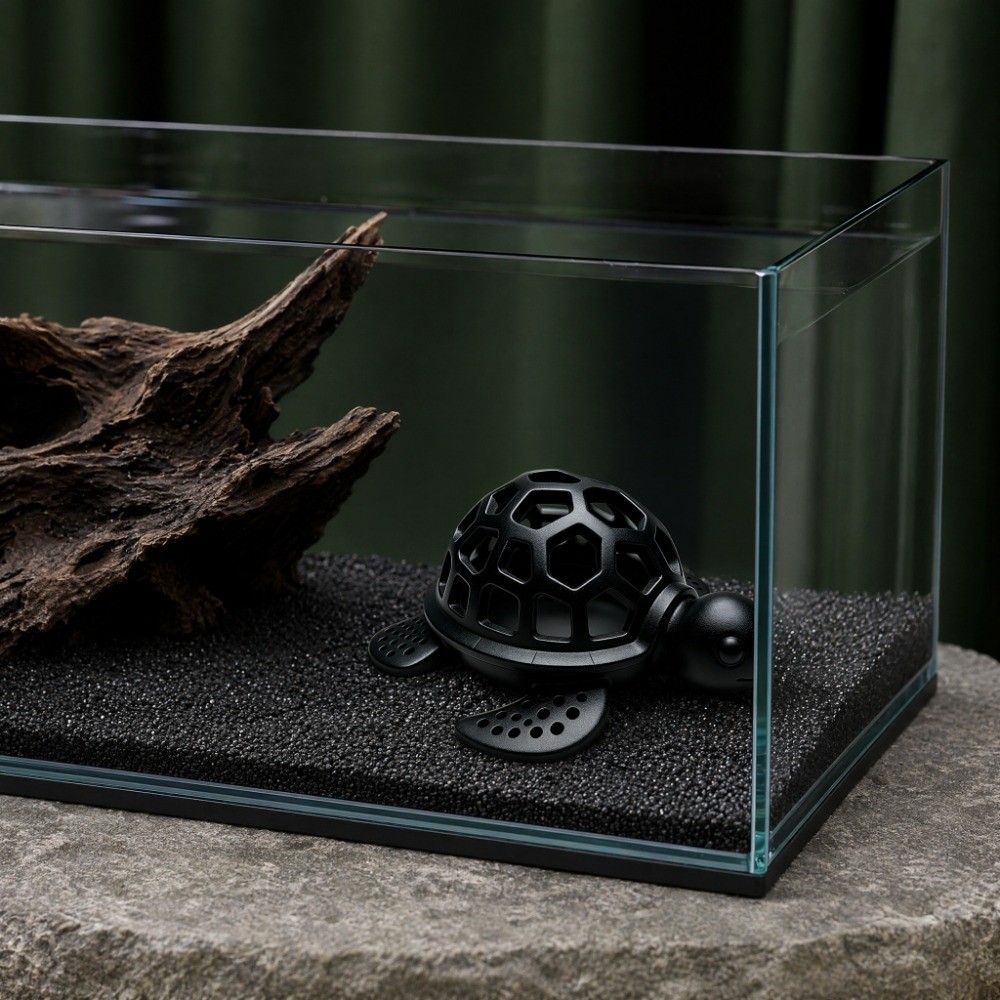 نفق محفور على شكل سلحفاة للاخت - مراجعة Aquarium Fish Unique وسعره