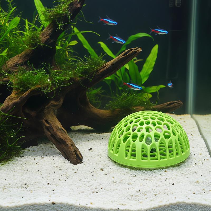 كهف صغير مسامي للجمبري في حوض  - مراجعة Aquarium Fish Hiding Spot وسعره