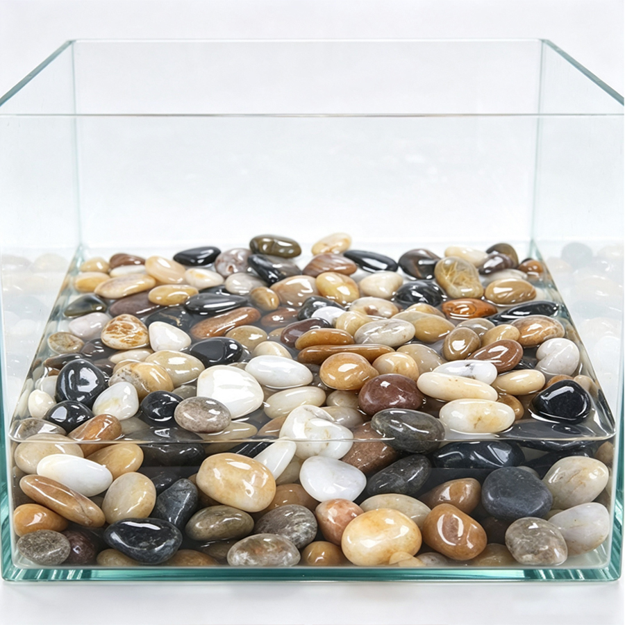 300-700 جرام من حصى الأنهار ال - مراجعة Aquarium Decoration Rock وسعره