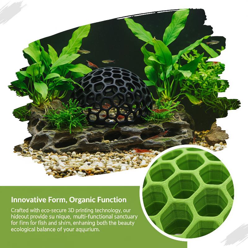 بيت الروبيان للأحواض المائية،  - مراجعة Aquarium Fish Hiding Spot وسعره