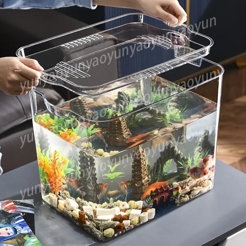 وعاء بلاستيكي شفاف صغير لتربية - مراجعة Aquarium Fish Unique وسعره
