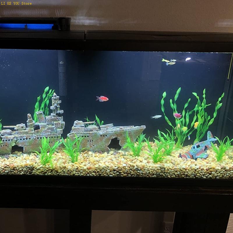 W3JE 10x النباتات المائية الاص - مراجعة Aquarium Fish Hiding Spot وسعره