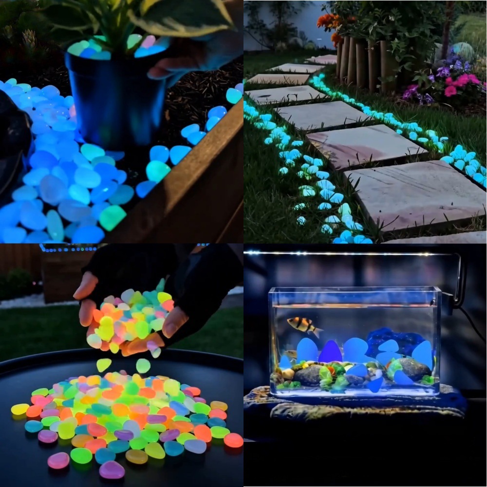 حصى ملونة مضيئة في الظلام لتزي - مراجعة Aquarium Led Light وسعره