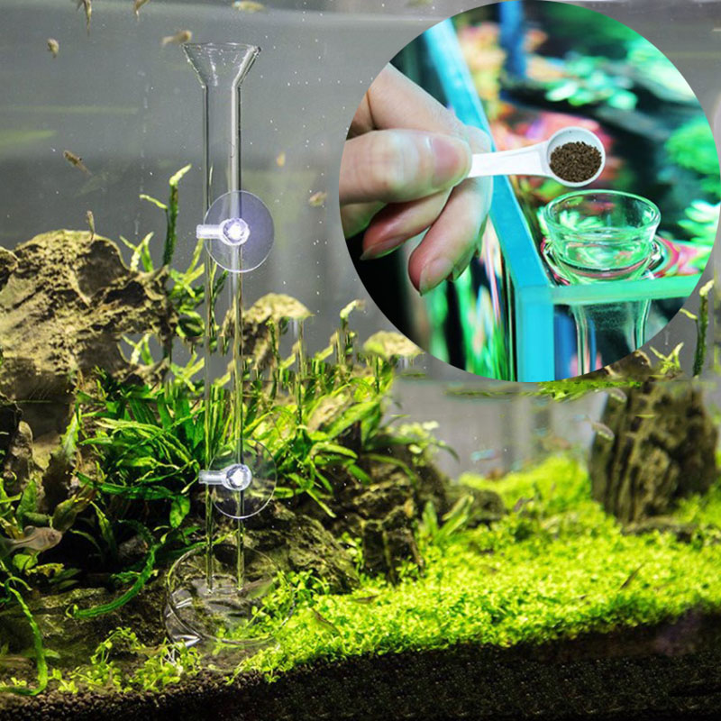 الزجاج حوض السمك المغذية أنبوب - مراجعة Aquarium Fish Holiday Food وسعره