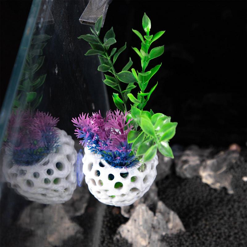 غير النظامية حوض السمك زينة زخ - مراجعة Aquarium Fish Hiding Spot وسعره