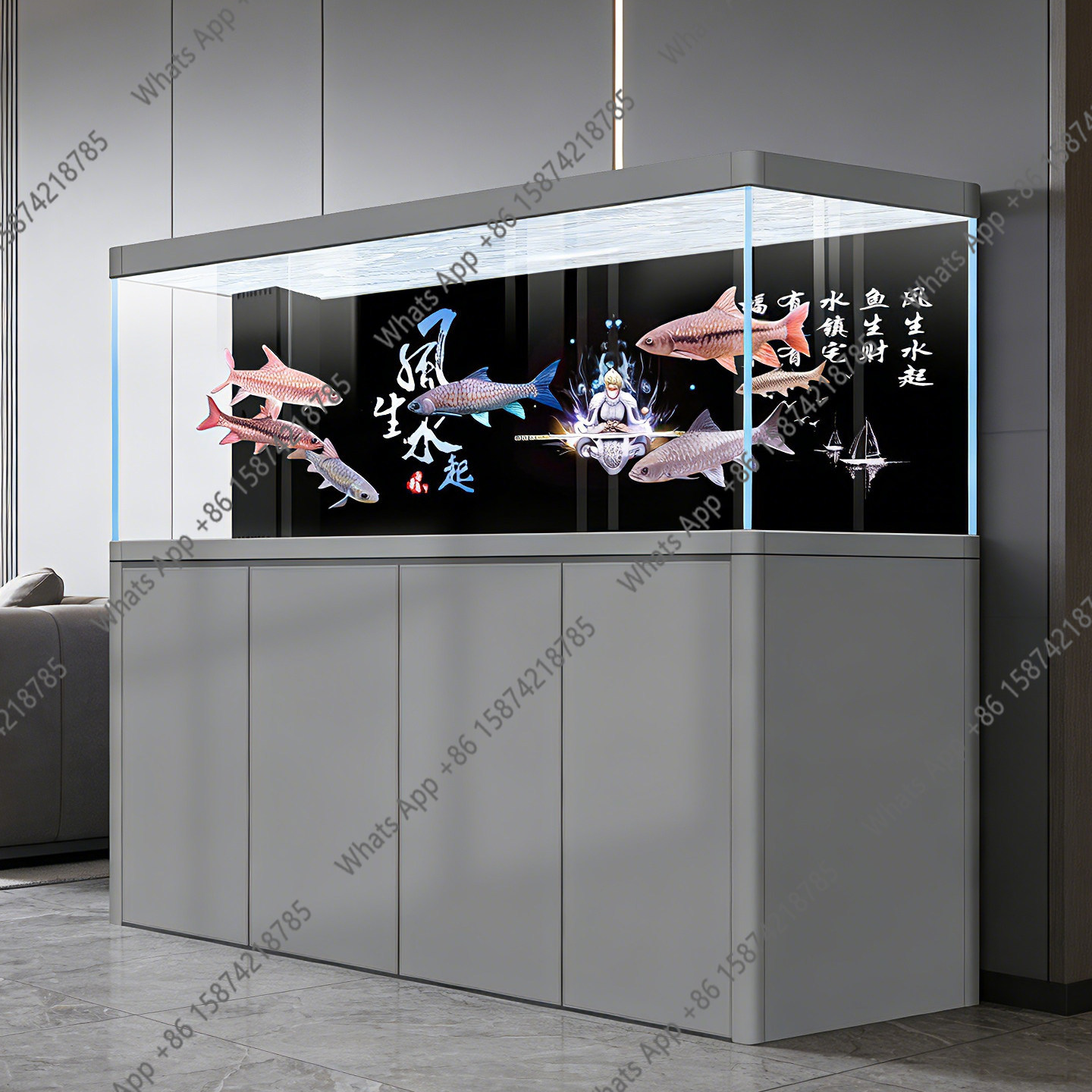 حوض سمك جديد فائق البياض مع فل - مراجعة Aquarium Xxl وسعره