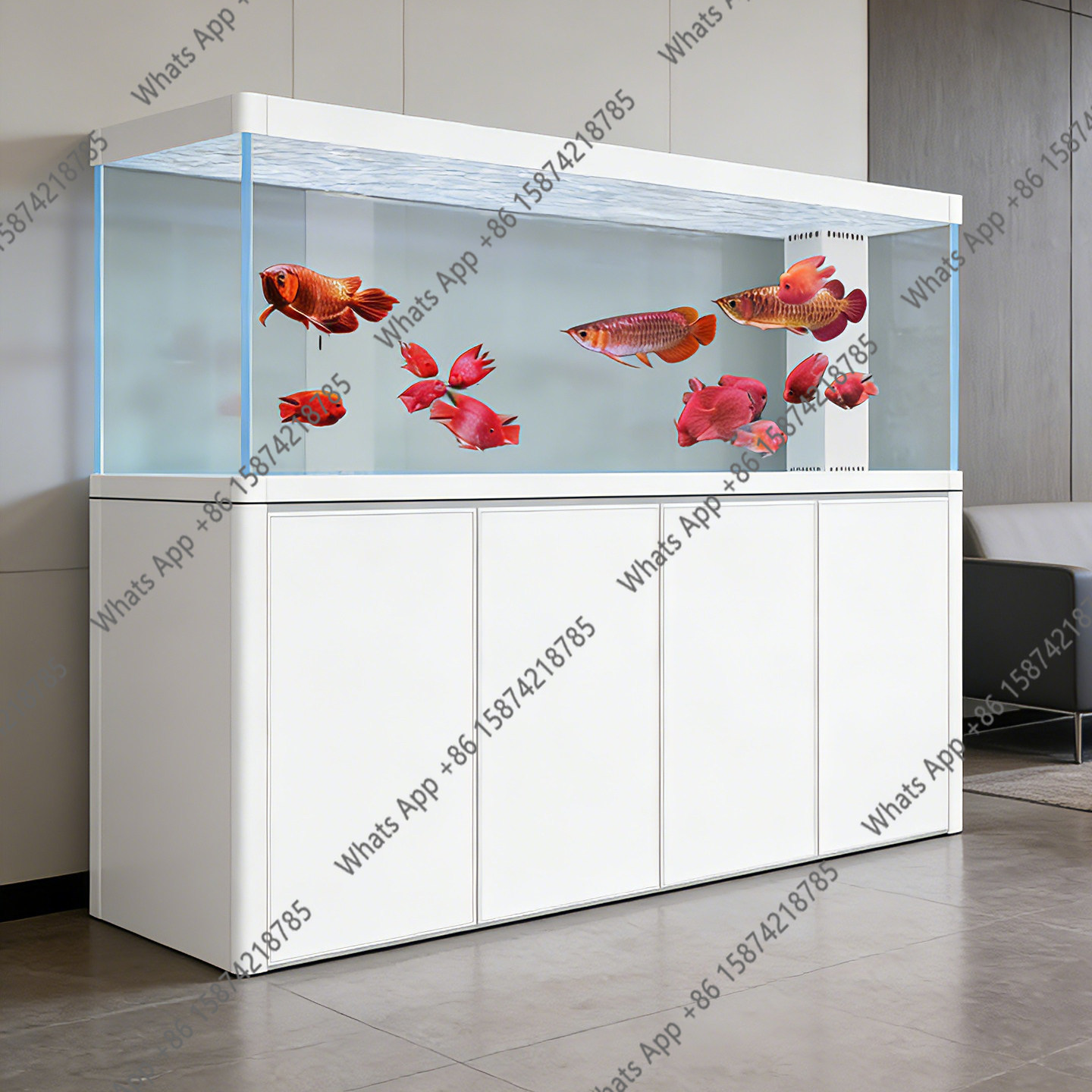 حوض سمك جديد فائق البياض مع فل - مراجعة Aquarium Xxl وسعره