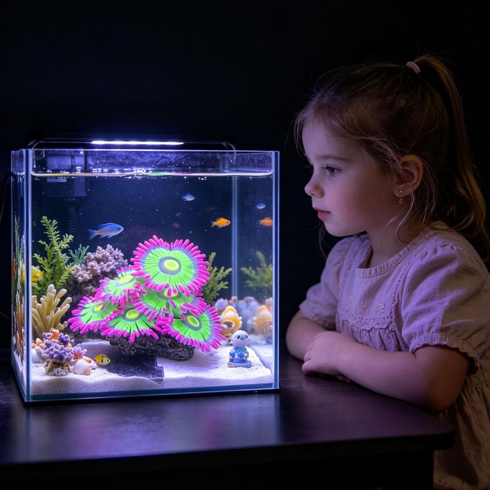 زينة حوض السمك المضيئة الناعمة - مراجعة Aquarium Fish Cichlid وسعره