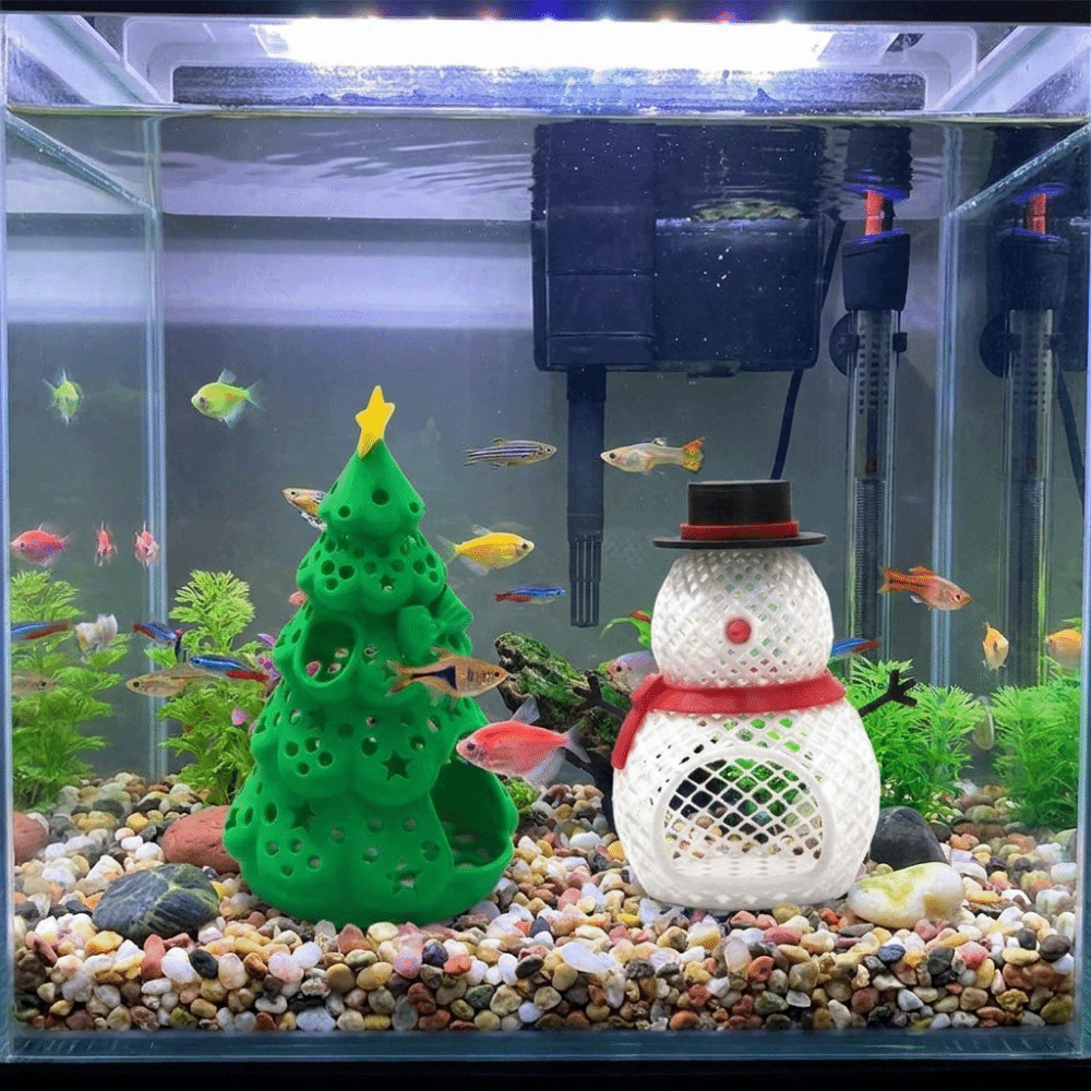 مخبأ ثلاثي الأبعاد مطبوع بتقني - مراجعة Aquarium Fish Hiding Spot وسعره